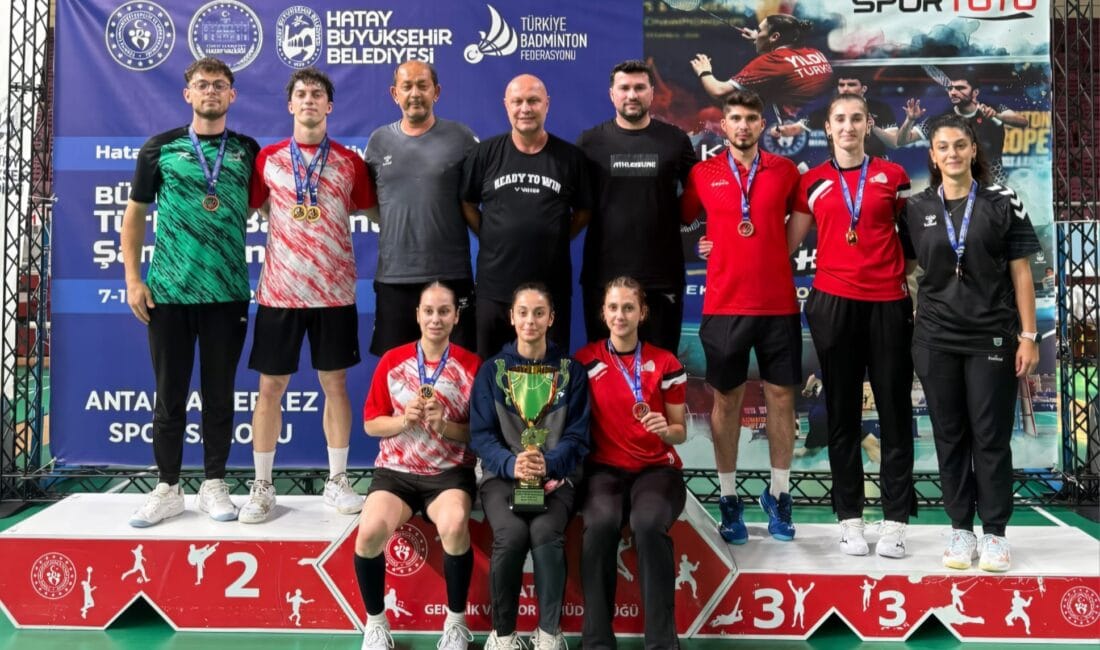 Erzincanlı badmintoncular, Hatay'da düzenlenen