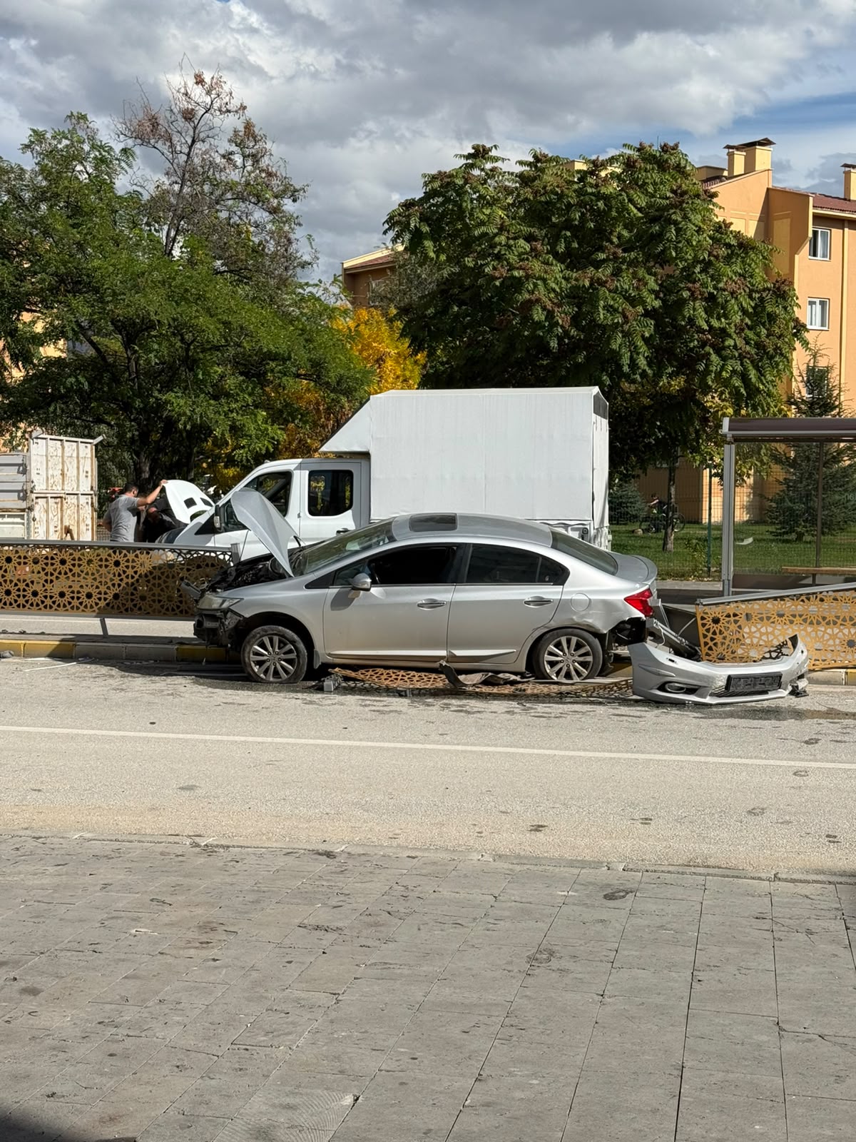 13 Şubat Caddesi’nde Kaza